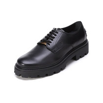 Tod‘S托德斯 男士皮革系带厚底鞋牛津鞋皮鞋XXM08J00C20D90(B999 黑色 5.5)