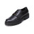 Tod‘S托德斯 男士皮革系带厚底鞋牛津鞋皮鞋XXM08J00C20D90(B999 黑色 6)