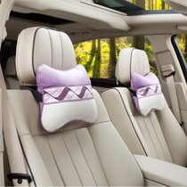 汽车抱枕被子两用车载抱枕被车用头枕被子两用一对车内空调抱枕被(紫罗兰头枕2个)