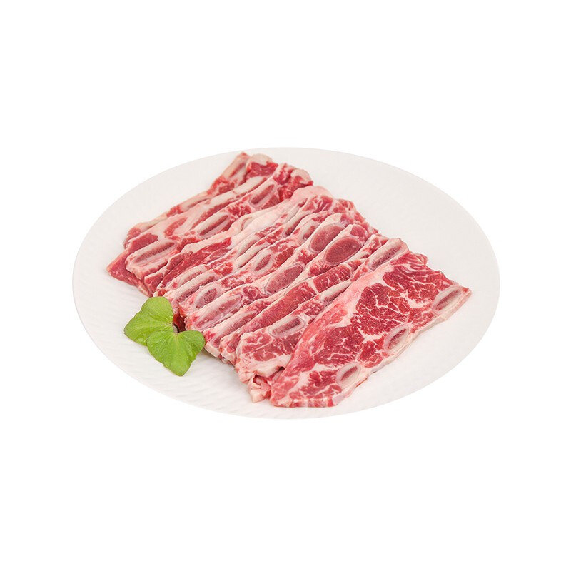 牛肉和升牧苑澳洲进口原切肩胛仔骨500g谷饲牛肉煎烤火锅食材生鲜国美