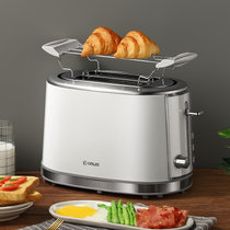 东菱(Donlim)DL-8095多士炉烤面包机 家用全自动多功能早餐吐司机(白色)