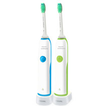 飞利浦（Philips）HX3216声波电动牙刷 成人儿童充电式声波震动牙刷 智能计时(绿色)
