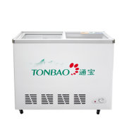 通宝 TONBAO SCD-208 便利店商用冷柜双温冷冻冷藏饮料雪糕柜玻璃门展示冰柜
