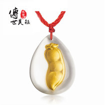 传世美钰 金美晶仿水晶吊坠平安豆福豆吊坠时尚吊坠