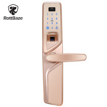 罗贝斯S7指纹锁家用防盗门锁 别墅大门铜门指纹密码锁 智能门锁