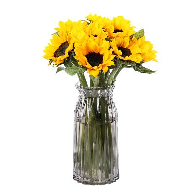 Flowerplus花加产地直发洋甘菊迷你向日葵金百合彩色水仙花束家居水养插花装饰摆件 向日葵 图片价格品牌报价 国美