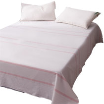 黛格单双人床上用品 1.2m 1.5m 1.8m 2.0m全棉色织水洗棉日系无印良品条纹格子小清新单品床单(2 默认)