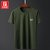 吉普盾  新品青年男士运动衫 休闲款光板纯色短t 半袖T恤打底衫9618(军绿色 XXXL)