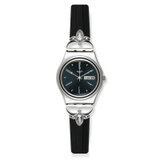 斯沃琪(Swatch)手表 金属优雅系列 石英女表 闪银黑夜YLS710G