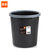 及至 JZ9555 加厚耐用带压圈垃圾桶 10L (黑色)(黑色)