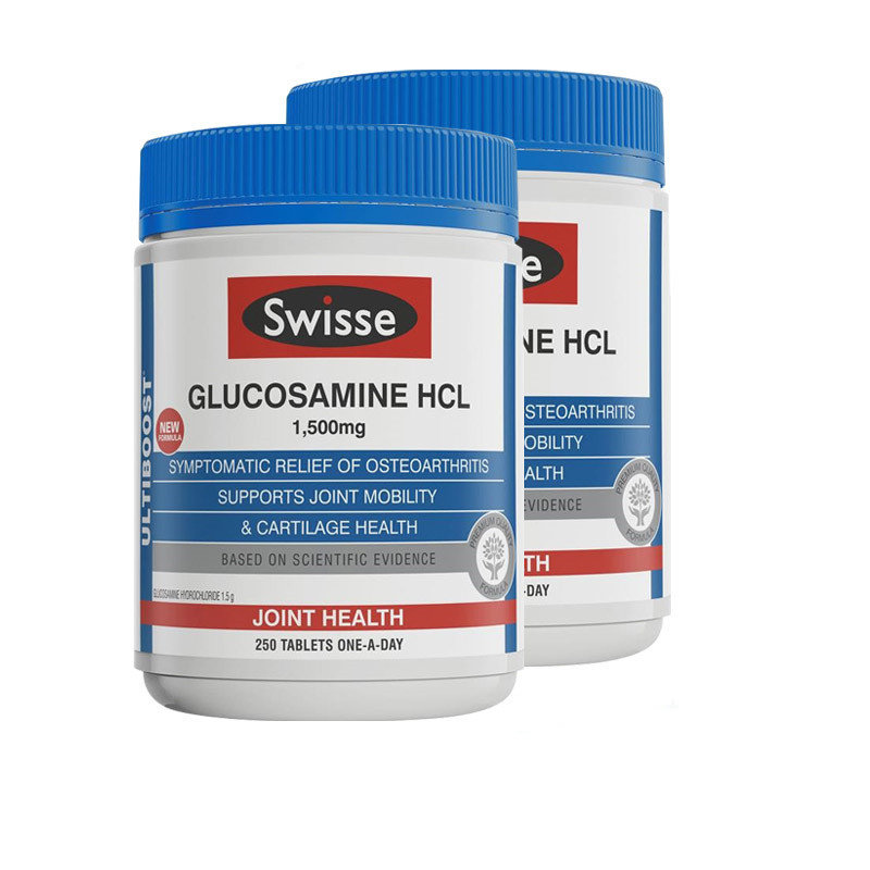 swisse瑞思 葡萄糖胺盐酸维骨力胶囊 250粒保健品(2瓶)