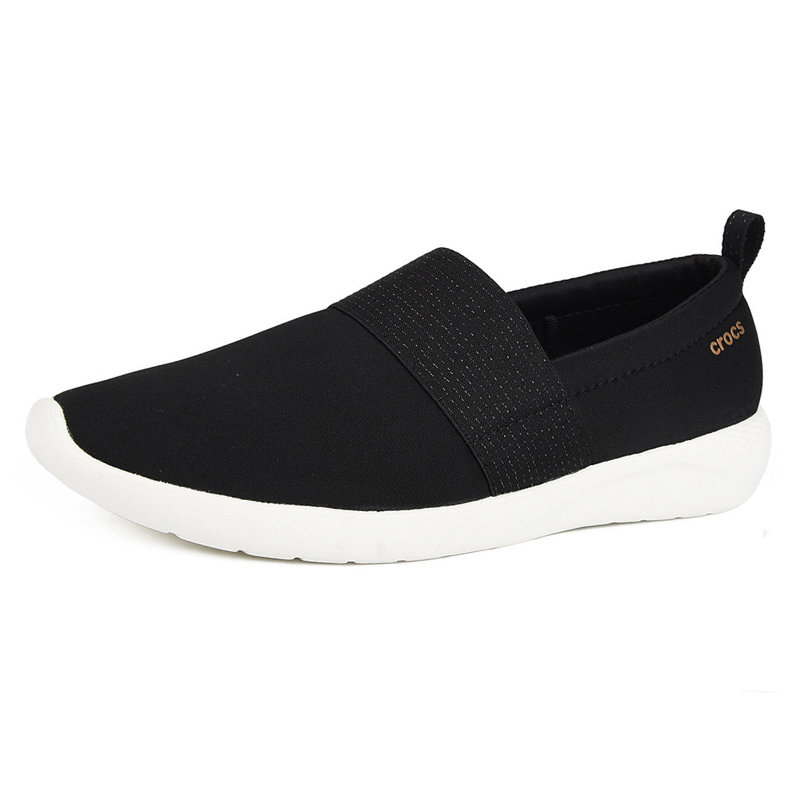 crocs卡洛驰女鞋literide便鞋低帮平底帆布鞋透气休闲鞋205727w520