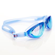 新款泳镜高清舒适防水防雾男女士通用大框电镀品牌游泳眼镜(深蓝701DM)