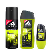 Adidas阿迪达斯男士三件套装喷雾150ML+沐浴露250ML+走珠50ML(荣耀3件套)