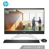 惠普（HP）小欧24系列 23.8英寸家用商用办公一体机电脑（J4005/5005 可选内存容量 单/双硬盘 FHD屏）(24-f010bcn/黑/J4005 4G/1T/集成/无光驱/标配)