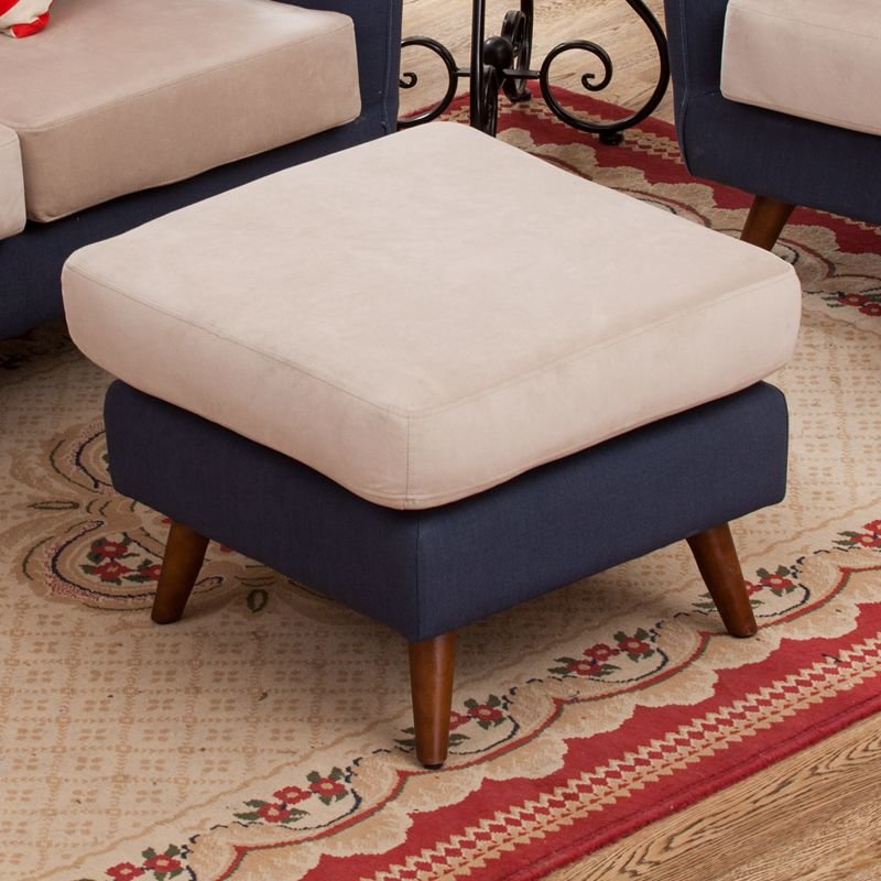 布艺沙发小户型客厅阳台店铺咖啡厅茶几组合(脚踏需要什么颜色请备注