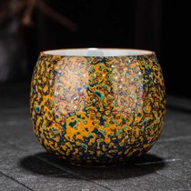 凯斯唯嘉 陶瓷主人杯福州漆器大漆冰花茶杯手工传统茶具单杯冰裂青瓷 款式4 图片(款式6 默认版本)