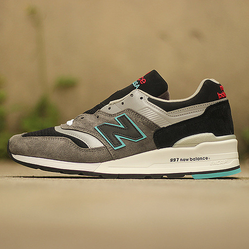 跑步鞋2newbalancenb997美产经典新百伦跑步鞋男m997ccf灰蓝39返回