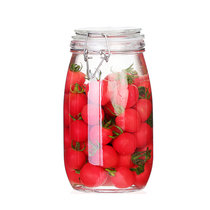 卡凡洛(Kaflo)密封罐玻璃食品瓶子蜂蜜瓶咸菜罐泡酒泡菜坛子带盖家用小储物罐子(1500ML)