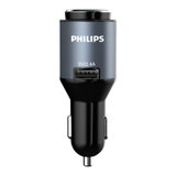 飞利浦(Philips) SHB1803车载充电器 车载蓝牙耳机汽车蓝牙耳机智能车充车内除异味(灰色)