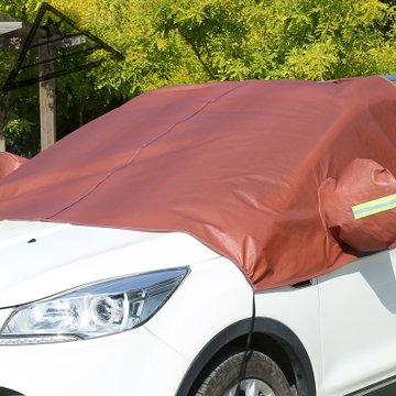 汽车半罩防晒隔热遮阳罩半截车衣半身盖车布前挡可定制logo印广告