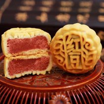 迷你水果小月饼广式凤梨莓哈密瓜板栗黑芝麻五仁豆沙月饼礼盒