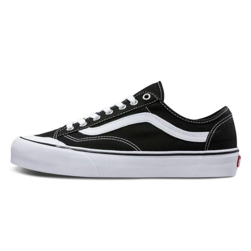 vansstyle36sf经典复古低帮男女板鞋vn0a3mvly28黑白色36