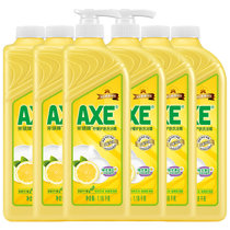 axe斧头牌柠檬洗洁精1.18kg*6大瓶去油护肤果蔬去油家庭装家用食品级奶瓶(柠檬香型 默认)