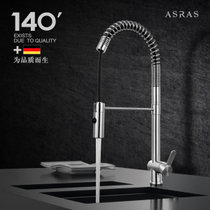 阿萨斯AS3049不锈钢水龙头抽拉弹簧冷热水槽厨房洗菜盆洗碗池无铅