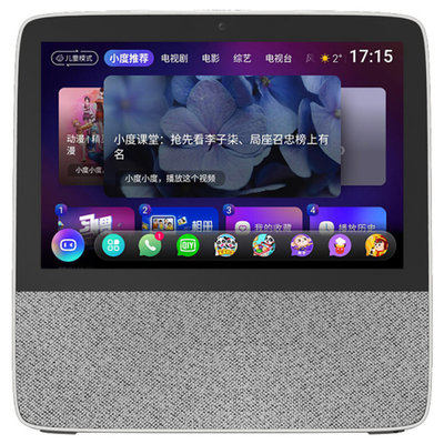 小度在家X8 8吋超级智能大屏 小度在家智能屏 海量音乐 儿童模式 科学分龄 手势控制 视频通话 灰色