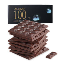 魔吻100%可可无蔗糖特苦纯黑巧克力120g 真快乐甄选