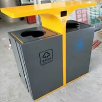 俊采云JCZL10户外环卫垃圾桶果皮箱二分类垃圾桶（单位：组）(黄色 JCZL10)