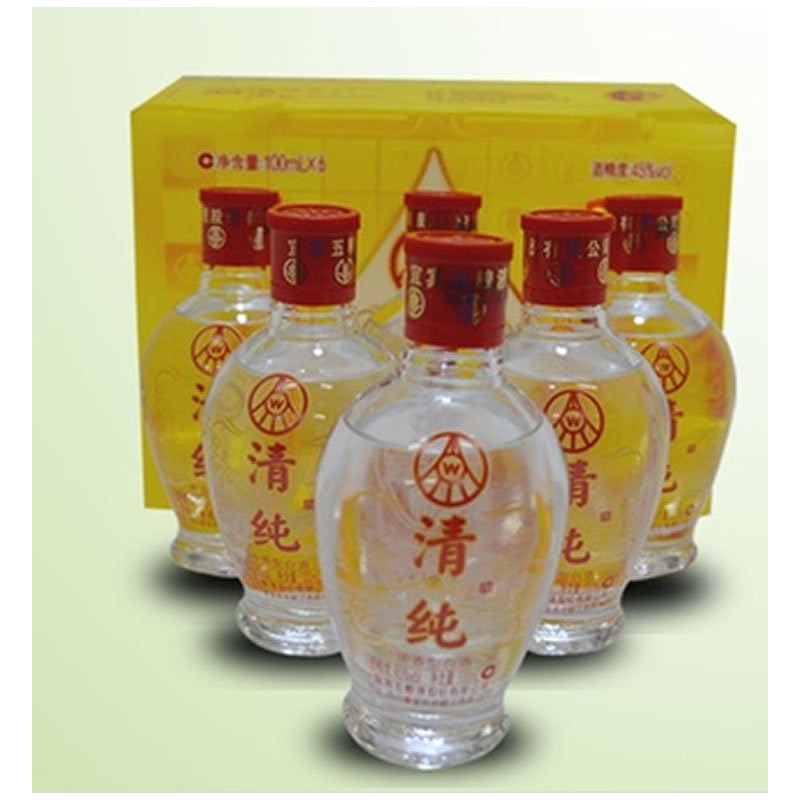 【四川五粮液白酒】五粮液清纯小酒 100ml*6【图片 价格 品牌 报价】