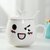 创意个性杯子陶瓷马克杯带盖勺潮流情侣喝水杯家用咖啡杯定制logo(粉红色 萌萌哒带盖勺)