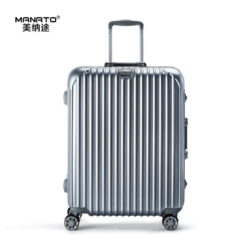 登机箱manato美纳途镁合金平铝框拉杆箱包万向轮行李箱女旅行箱子登机