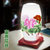景德镇薄胎陶瓷台灯客厅卧室书房床头现代中式复古典艺术装饰LED(28腰鼓富贵 按钮开关)
