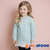韩国童装Jelispoon2018冬季新款女童加绒版雪花蕾丝套装(150 薄荷绿)