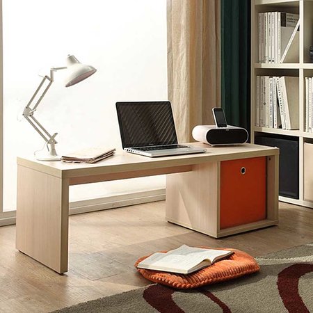 尼德亚当系列af2a-e1茶几/矮桌子(120*40cm)(粉橡木色)