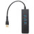 酷比客(L-CUBIC) LCCPU33L 3口带网口 USB分线器 (计价单位：个) 黑色