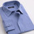 johansson约翰逊 男士休闲长袖衬衫 经典格纹高支纯棉男式衬衣(蓝格 XL)