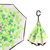 汽车反向雨伞折叠双层长柄男女晴雨遮阳礼品广告伞定制印LOGO(绿叶)