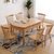 冬巢北欧实木餐桌椅组合现代简约吃饭桌子家用小户型餐厅家具(原木色 1.2米1桌6椅)