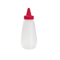 西派珂cmcpack创意塑料调味瓶沙拉蜂蜜酱油瓶番茄酱料收纳瓶(红色硬瓶 容量250ml)