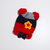 秋冬女童条纹星星毛线帽(红色 均码)