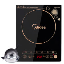美的（Midea）WK2102T 电磁炉（触屏操作 黑晶面板 大火力 七大烹饪功能 4D防水技术）