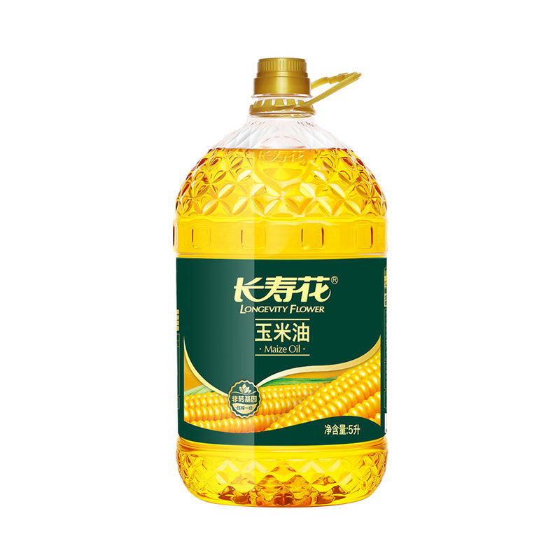 长寿花压榨玉米油5l食用油植物油非转基因烘焙油食用植物油玉米胚芽油