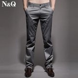 诺奇 2013夏季新款男士商务休闲长裤 修身薄款23051(深灰色B2 33)