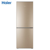 海尔（Haier）166升两门冰箱家用 小型双门电冰箱 冷藏速冻静音节能 BCD-166TMPP(米黄 166)