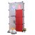 名门新贵DIY组合衣柜 收纳柜 防水环保材质家具 儿童衣柜 8门板多功能储物柜(白红色门板)