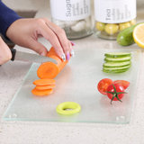 （ShouMi） 家用钢化玻璃菜板防腐耐磨切水果辅食菜板面板案板西餐砧板隔热垫(20*30小号单片)